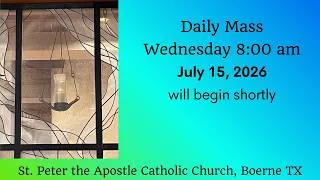 Thumbnail: Wednesday Mass 15 July 2026