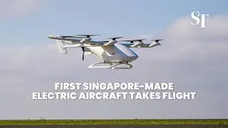 Thumbnail: First Singapore-made electric vertical take-off and landing (eVTOL) aircraft takes flight