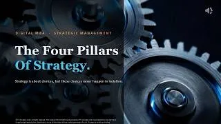 Thumbnail: The 4 Pillars of Strategic Management: From Analysis to Execution | Strategy Masterclass (Module 0)