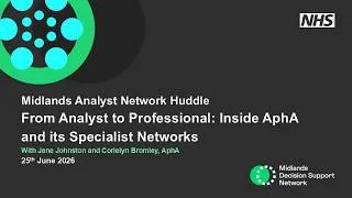 Thumbnail: MAN Huddle: From Analyst to Professional: Inside AphA and its Specialist Networks  - 25/06/2026