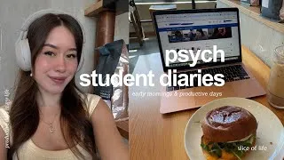 Thumbnail: psych student diaries | early mornings + productive days in my life, finding a practicum & PT job