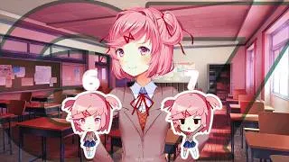 Thumbnail: Natsuki knows the answer is 67 (DDLC)