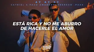 Thumbnail: CA7RIEL & Paco Amoroso & Anderson .Paak - Ay Ay Ay [video lyrics + letra]