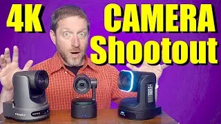 Thumbnail: 4K PTZ Shootout — OBSBOT -  BirdDog - PTZ Optics — Who Wins???