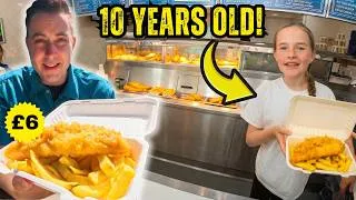 Thumbnail: England’s YOUNGEST Chippy Worker Sold Me £6 FISH & CHIPS!