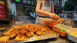 Thumbnail: Making Spicy Crispy Fried Tofu at a Chinese Night Market Stall