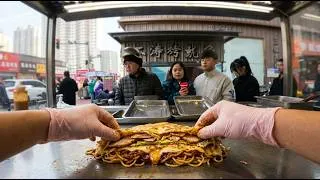 Thumbnail: Chinese Street Food: Grilling Turkey Cheese Roasted Cold Noodles