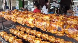 Thumbnail: Sold out fast!! 200+ Chickens daily - Local Grilled Chicken | Street Food Thailand