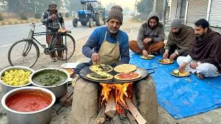 Thumbnail: PAKISTANI Best Traditional Wood-Fire Cooking 😱 Authentic Crispy Saag Aloo Paratha| ASIAN Street FOOD