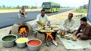 Thumbnail: 50 YEAR OLD 😱 FORGOTTEN Village BREAKFAST | SAAG | ALOO PARATHA | DHABA FOOD | PAKISTANI STREET FOOD