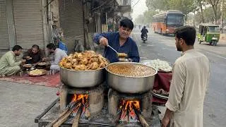 Thumbnail: 80 RS LAHORI DESI CHICKEN CHANA 😍 CHEAPEST PAKISTANI BREAKFAST | AUTHENTIC STREET FOOD IN PAKISTAN