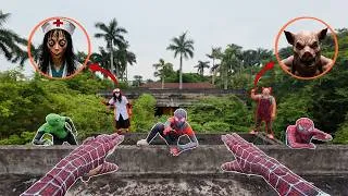 Thumbnail: Team Spider-Man Engages Evil Doctor & Pig Man at a Biological Research Facility ( Action POV )
