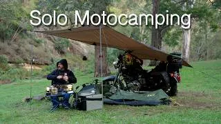 Thumbnail: Motorcycle Camping | Tarp Shelter & Delicious Camp Food