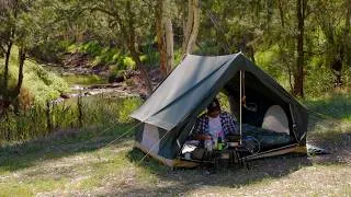 Thumbnail: Solo River Camping | Cooking Kangaroo