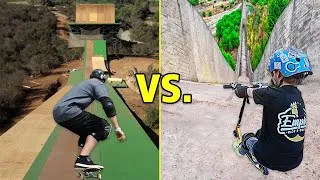 Thumbnail: Skateboarding vs. Scooter (Wins & Fails)