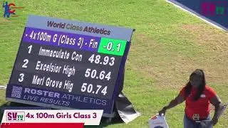 Thumbnail: 🔥 Girls’ 4x100M Relay Class 3 Final | Camperdown Classic 2025 | StrideVision TV