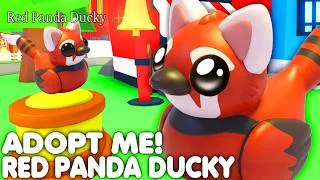 Thumbnail: 🔥HOW TO GET NEW EXCLUSIVE RED PANDA DUCKY PET IN ADOPT ME!😱 NEW ADMIN ABUSE PET! ROBLOX