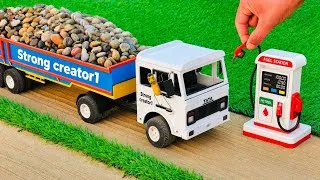 Thumbnail: DIY Mini Tractor Road Construction | Brick Work | Village Road Project  @StrongCreator1 