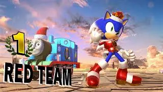 Thumbnail: Snowdrift Sonic + Thomas (Chirstmas) - Super Smash Bros Ultimate Mod Showcase