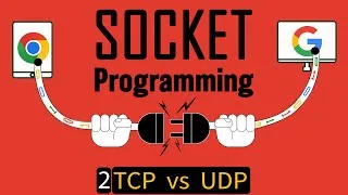 Thumbnail: Socket Programming | TCP vs UDP for Inter Process Communication explained! |E2|