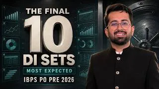 Thumbnail: IBPS PO Prelims 2026 ~ 10 Most Expected DI Sets | Data Interpretation Final Practice | Aashish Arora