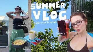 Thumbnail: weekly vlog: a slow start to summer (hobbies, self care, catching up)
