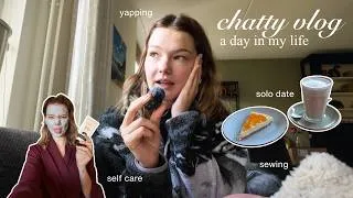 Thumbnail: a chatty day in my life - solo date, sewing project, talking to strangers