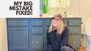 Thumbnail: How to paint a bathroom vanity: The BIG mistake to avoid