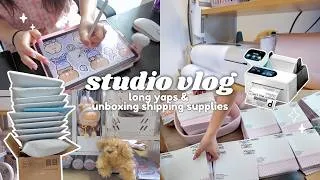Thumbnail: unboxing new label printer & shipping supplies, new products ꣑ৎ✿ | studio vlog 28
