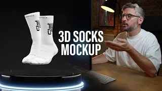 Thumbnail: Create High-Quality 3D Sock Designs in Blender: Easy Mockup Tutorial