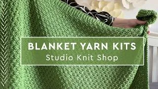 Thumbnail: New Knitting Kits ☀️ Favorite Moss Landing Blanket with Cascade Yarns 128 Superwash Merino Wool