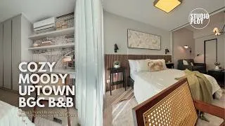 Thumbnail: COZY MOODY UPTOWN BGC B&B | One Bedroom Unit Makeover ( 33 SqM / 355 SqFt) | Studio Ploy