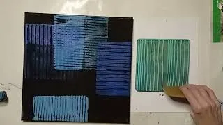 Thumbnail: Abstract Acrylic Painting with a Gel Plate: Easy Painting Techniques