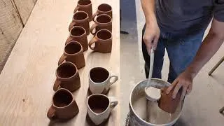 Thumbnail: Process making mug cups / Pottery making