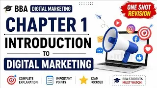 Thumbnail: BBA Digital Marketing Chapter 1 | Introduction to Digital Marketing | One Shot Revision