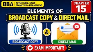 Thumbnail: Elements of Broadcast Copy & Direct Mail | BBA Advertising, Sales Promotion & Management Chapter 15