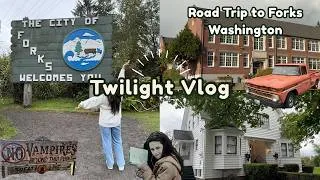 Thumbnail: ROAD TRIP TO TWILIGHT FILMING LOCATIONS 🌲✨⚾️ Forks, Washington Vlog