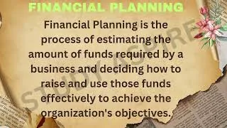 Thumbnail: Financial Management Explained in Easy Words | Class 12 BST / Economics