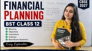 Thumbnail: Financial Planning Class 12 BST Chapter 9 | Easy Notes + Board Exam Preparation | Study Aspire