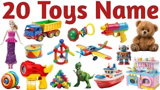 Thumbnail: 20 Toys Names in Hindi and English | Kids Learning Toys Vocabulary | Educational Video #toysname