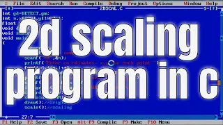 Thumbnail: 2d scaling program in c | computer graphics in c