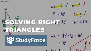 Thumbnail: Solving Right Triangles | 2 Examples