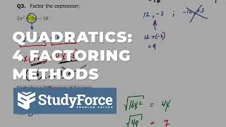 Thumbnail: Methods for Factoring Quadratic Expressions