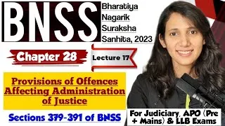Thumbnail: BNSS Lecture-17 | Section 379-391 | Chapter 28 of BNSS