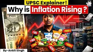 Thumbnail: Why is Everything Becoming Expensive in India? | Inflation Rise Explained! | StudyIQ IAS English