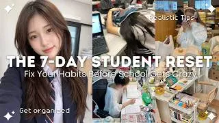Thumbnail: The 7-Day Student School Reset Challenge📚| Make School 10x More Productive, Enjoyable & Stress Free💫