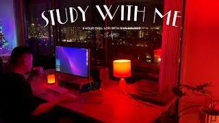 Thumbnail: 2-Hour Study With Me [Chill Lofi + Rain 🍎] Pomodoro 45/15