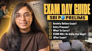 Thumbnail: SBI PO Prelims 2026 Exam Day CHECKLIST🔥 Exam Centre Complete Process, Documents & Last-Minute Tips
