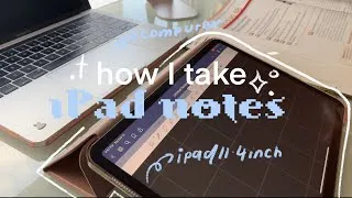 Thumbnail: how i take ipad notes 👩🏻‍💻 / goodnotes tutorial