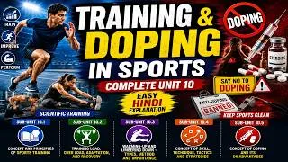 Thumbnail: Class 11 Physical Edu. Unit 10 | Training and Doping in Sports | Complete Chapter in Hindi | StudyPE